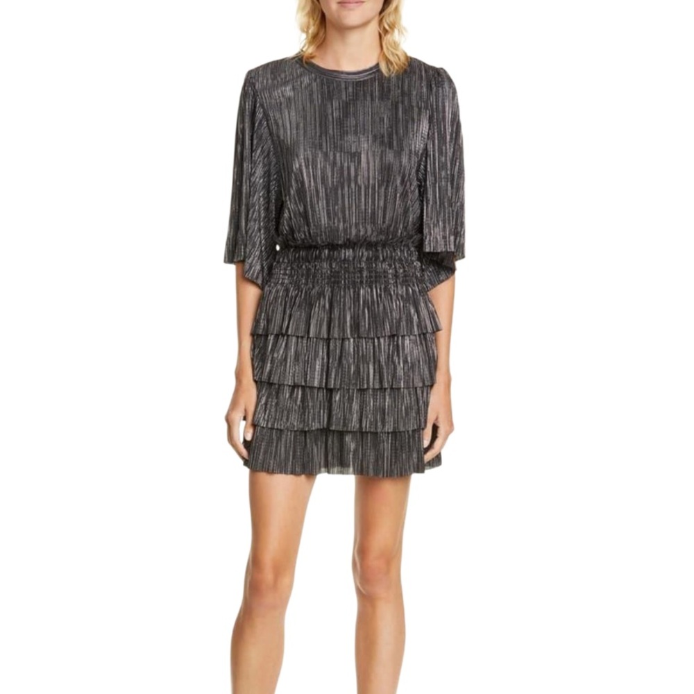 Iro Cusco Black Metallic Dress